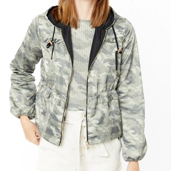 Generation Love Barron Camo Windbreaker Jacket Sz M - Picture 1 of 15